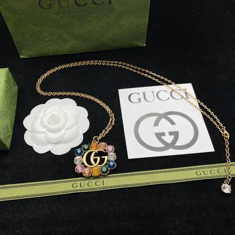 multi-color diamond necklace