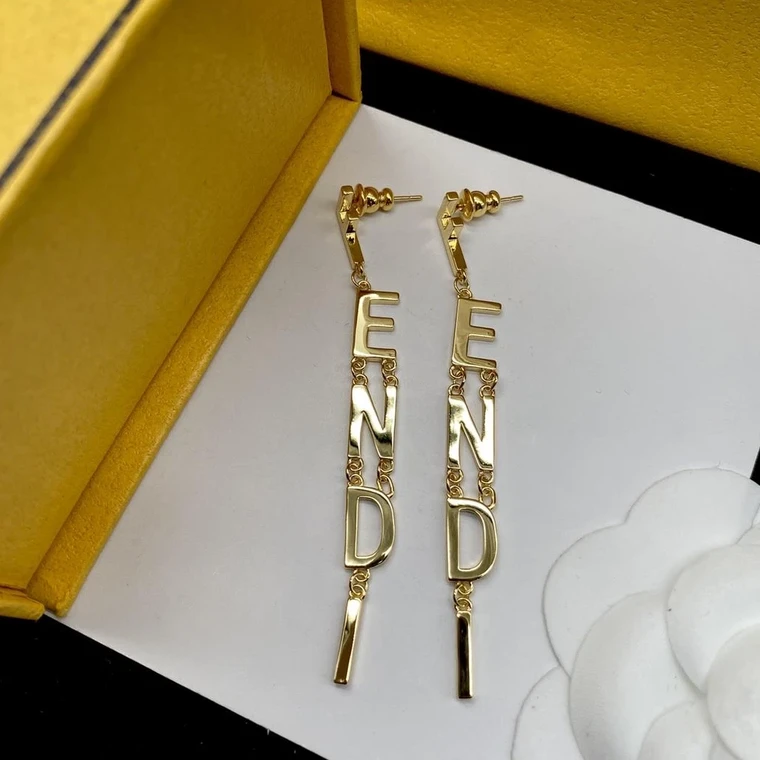 Alphabet Logo Earrings Classic