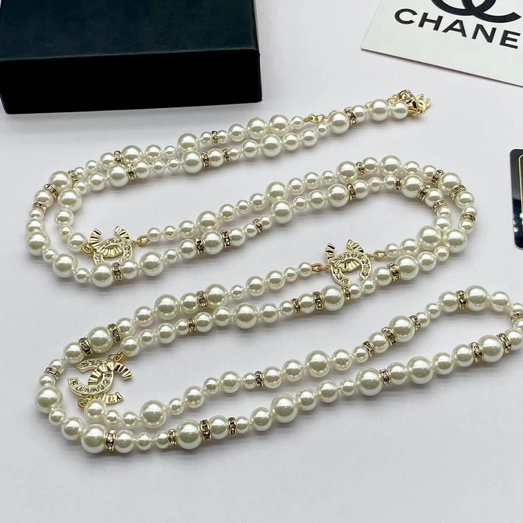 Long Classic Pearl Necklace