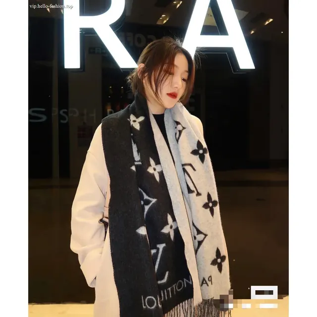 Cashmere long scarf-0