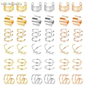 6 styles of earrings