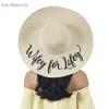 All-match fashion embellished straw hat