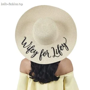 All-match fashion embellished straw hat