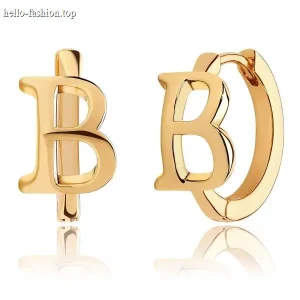 Alphabet masonry earrings