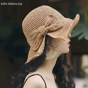 Bowknot FF fashionable straw hat