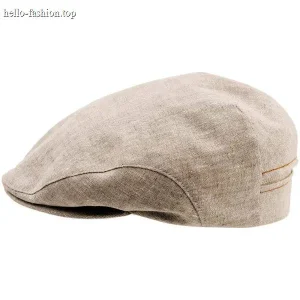 Cotton and linen fisherman hat