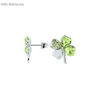 Four-leaf clover earrings