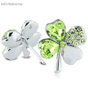 Four-leaf clover earrings