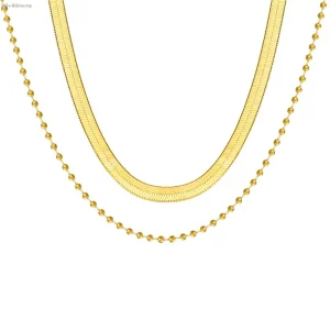 Golden chain jewelry set