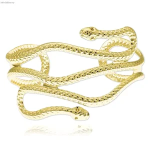 Golden head of Medusa bracelet