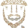 Golden jewelry set