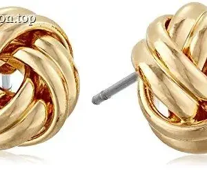 Golden pearl earring