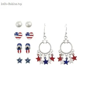 Heart and Star Earrings