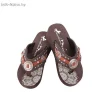Jacquard embroidered sandals and slippers