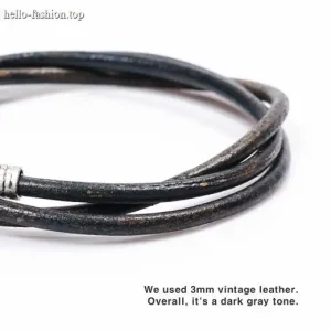 Leather cord bracelet