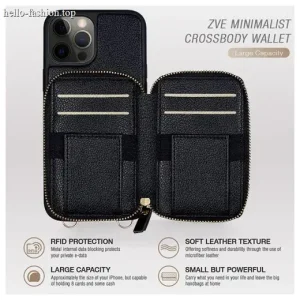 Leather strap phone case