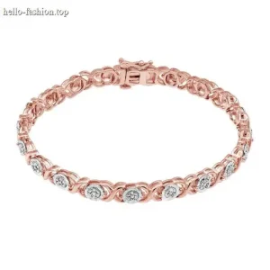 Letter diamond bracelet