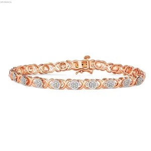 Letter diamond bracelet