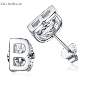 Letter logo earring 1