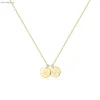Letter logo necklace