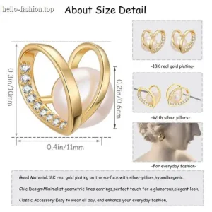 Love ear studs