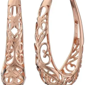 Masonry large border earrings