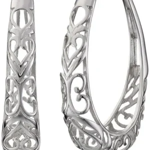 Masonry large border earrings