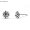 Masonry Sun Flower Stud Earrings