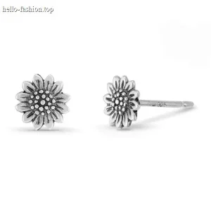 Masonry Sun Flower Stud Earrings