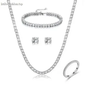 Chain style Necklace & bracelet jewelry set