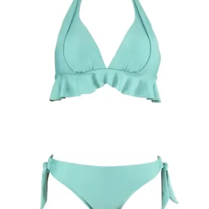 New summer simple color matching ladies swimsuit