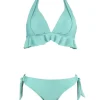 New summer simple color matching ladies swimsuit