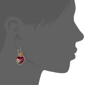 Peach Heart Masonry Earrings