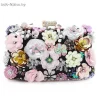 Pearl flower decoration handbag