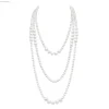 Pearl long necklace
