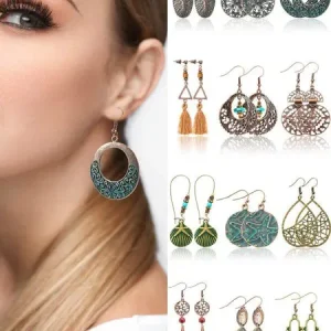 Tassel pendant earrings